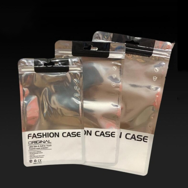 100 PCS Phone Case Packaging Bag Silver Plated Aluminum Self Sealing Bag, Specification:12x21.5cm(For 5.5-6 inch)