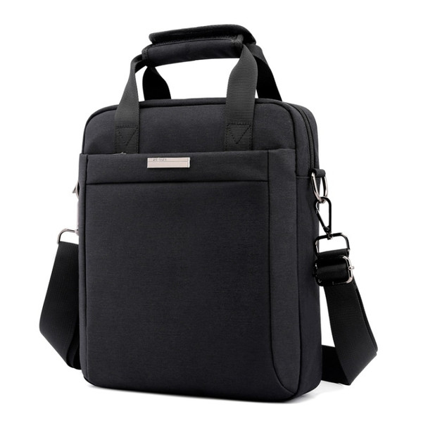 Business Casual Travel Bag Men Shoulder Bag Handbag Messenger Bag (Black)