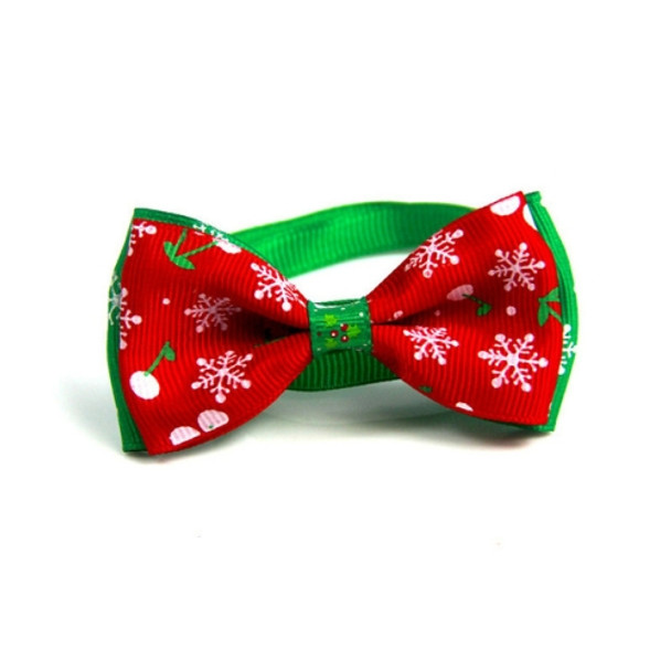 5 PCS Christmas Holiday Pet Cat Dog Collar Bow Tie Adjustable Neck Strap Cat Dog Grooming Accessories Pet Product(8x4x15cm)