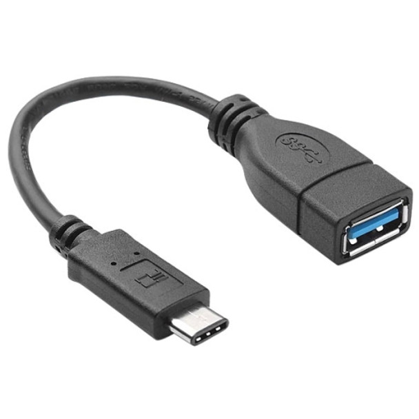 20cm USB 3.1 Type C Male to USB 3.0 Type A Female OTG Data Cable, For Nokia N1 / Macbook 12(Black)