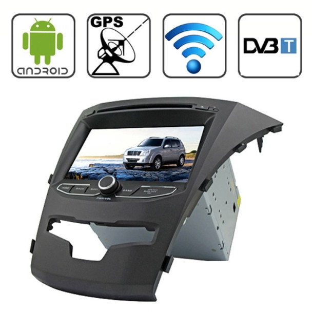 Rungrace 7.0 Android 4.2 Multi-Touch Capacitive Screen In-Dash Car DVD Player for Ssangyong Korando with WiFi / GPS / RDS / IPOD / Bluetooth / DVB-T