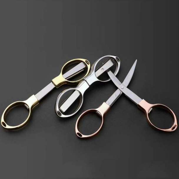 10 PCS Fishing Special Scissors Foldable Stainless Steel Fishing Tackle, Style:Metal Handle, Color:Color Random Delivery
