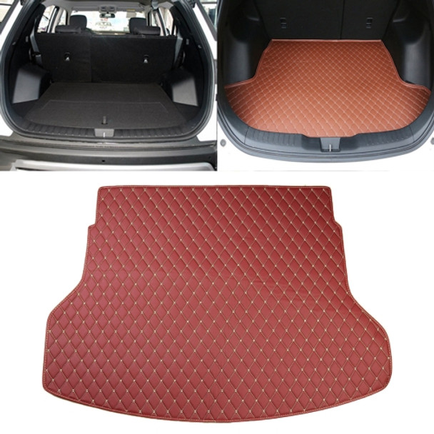 Car Trunk Mat Rear Box Lingge Mat for Nissan X-Trail 2014 (Red)