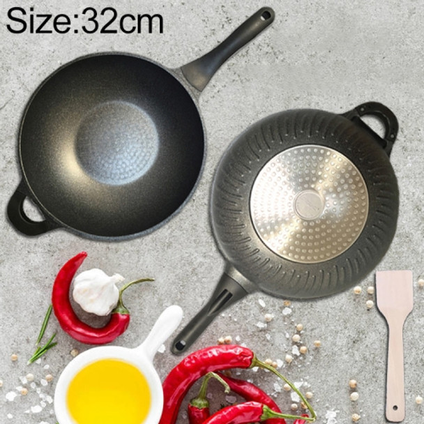 Maifanshi Non-stick Pan without Oil Fume Suitable for Gas Cooker Iduction Cooker(32cm)