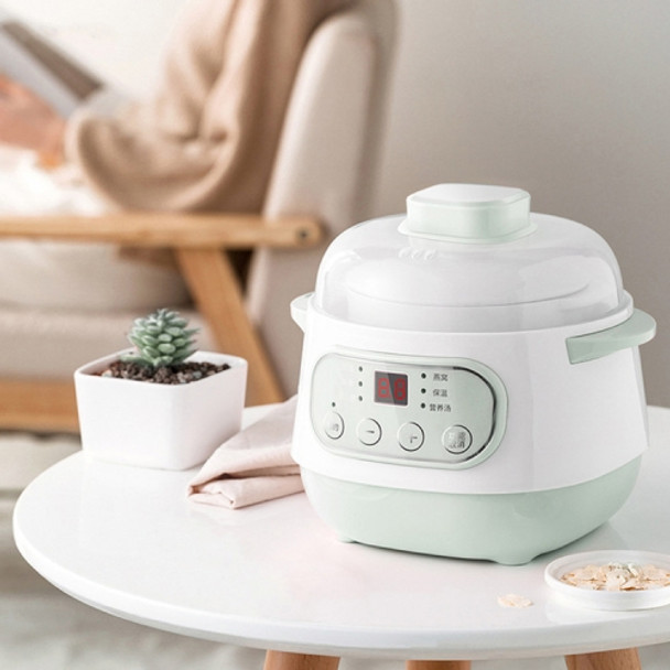 Household Multi-functional Automatic Health Stew Pot Soup Rice Cooker, 3-Pin CN Plug(Green)