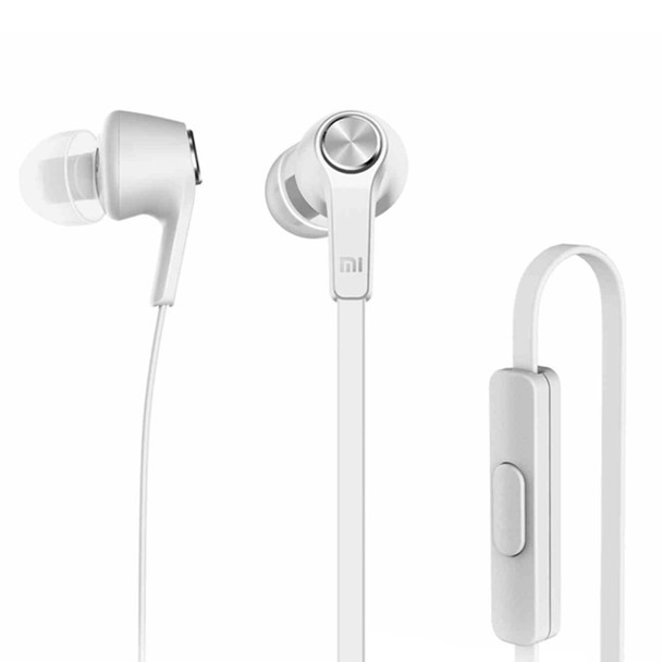Original Xiaomi HSEJ02JY Basic Edition Piston In-Ear Stereo Bass Earphone With Remote and Mic, For iPhone, iPad, iPod, Xiaomi, Samsung, Huawei and Other Android Smartphones(Silver)