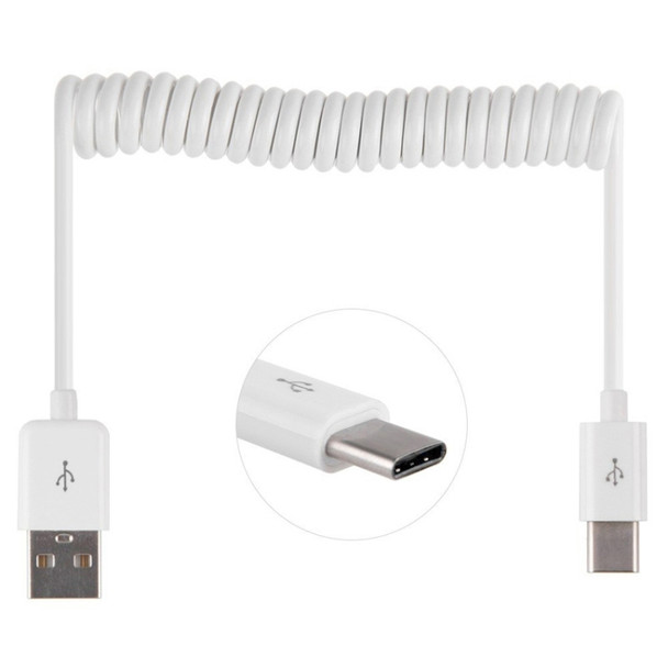 USB 2.0 to USB 3.0 Type C Retractable Charging / Data Cable, For Galaxy S8 & S8 + / LG G6 / Huawei P10 & P10 Plus / Xiaomi Mi6 & Max 2 and other Smartphones(White)
