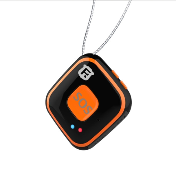 REACHFAR V28 Necklace Style GSM Mini LBS WiFi AGPS Tracker SOS Communicator(Black)