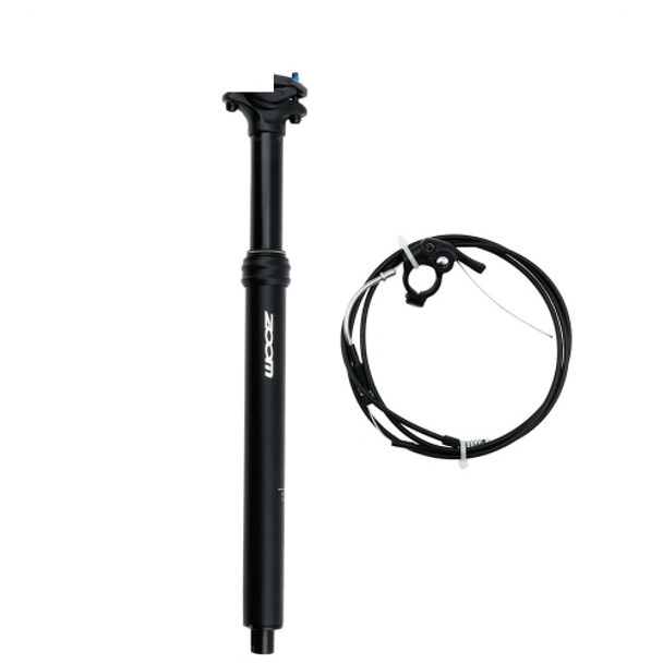 ZOOM Bicycle Wire-Controlled Hydraulic Lift Seat Tube Mountain Bike Seatpost, Size:30.9mm, Specification:400mm Internal Routing