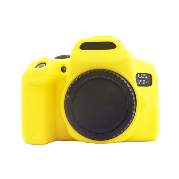 PULUZ Soft Silicone Protective Case for Canon EOS 850D(Yellow)