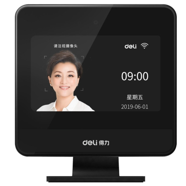 Deli D6 High-Speed Face Swiping Card Machine Supports Mask Recognition Facial Recognition Sign-In Machine with 4.0 inch TFT Display Screen, CN Plug