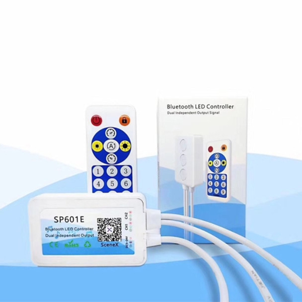Mobile APP Control Dual Signal Output Bluetooth LED Controller Kit, DC 5V-24V
