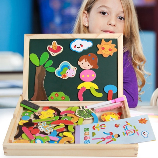 Children Early Education Toys Multifunctional Puzzle Double-sided Magnetic Fun Drawing Board