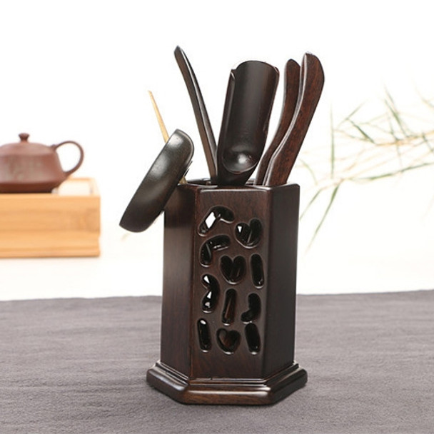 Home Decoration Ebony Wood Tea Set tea Tray Accessories Tea Clip (34-1)
