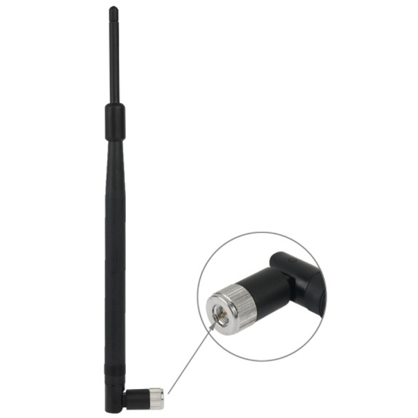 Wireless 10DBi RP-SMA Male Network Antenna (Softcover Edition)(Black)