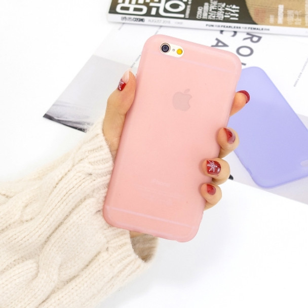 For iPhone 6s Plus / 6 Plus 1.5mm Liquid Emulsion Translucent TPU case(Pink)