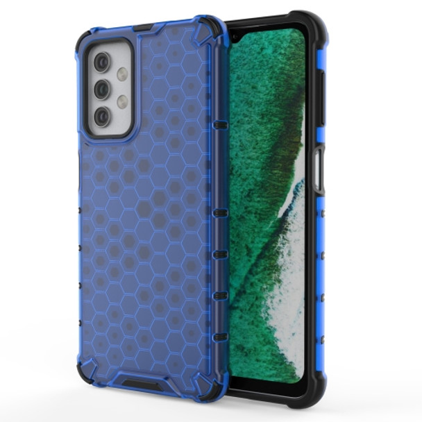 For Samsung Galaxy A32 5G Shockproof Honeycomb PC + TPU Case(Blue)