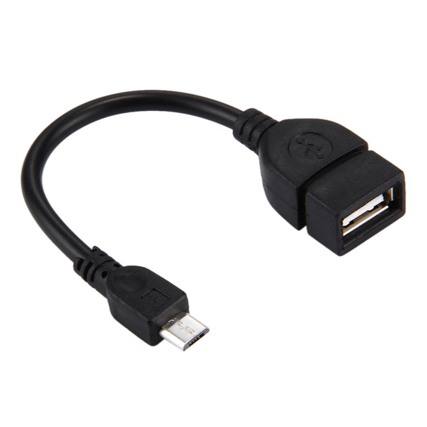 10cm USB A Female to Micro USB 5 Pin Male Adapter with OTG, For Galaxy S IV / i9500 / S III / i9300 /Note II / N7100 / i9220 / i9100 / i9082 / Nokia / LG / BlackBerry / HTC One X /Amazon Kindle / Sony Xperia etc.