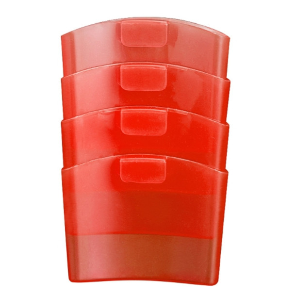 TX008 3 Sets Afternoon Tea Coffee Biscuit Holder Snack Plastic Tea Bag Cup Holder(Red)