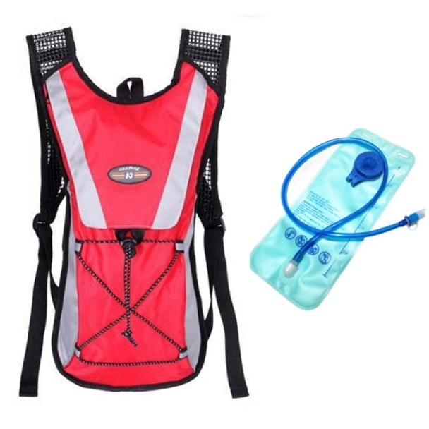 Outdoor Sports Mountaineering Cycling Backpack with 2L Water Bag(Red)