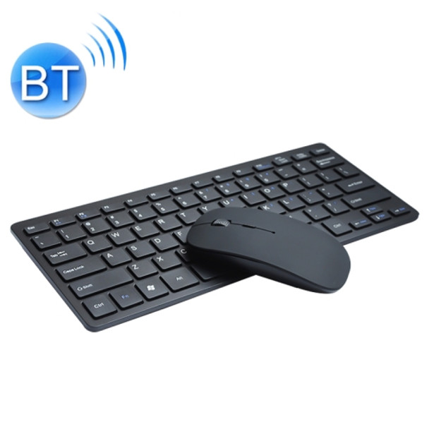 X5 Ultra-Thin Mini Wireless Keyboard + Wireless Mouse Set, Support Win / Android / IOS System(Black)