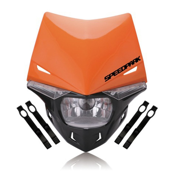 Speedpark Cross-country Motorcycle LED Headlight Headlamp Assembly for KTM(Orange)