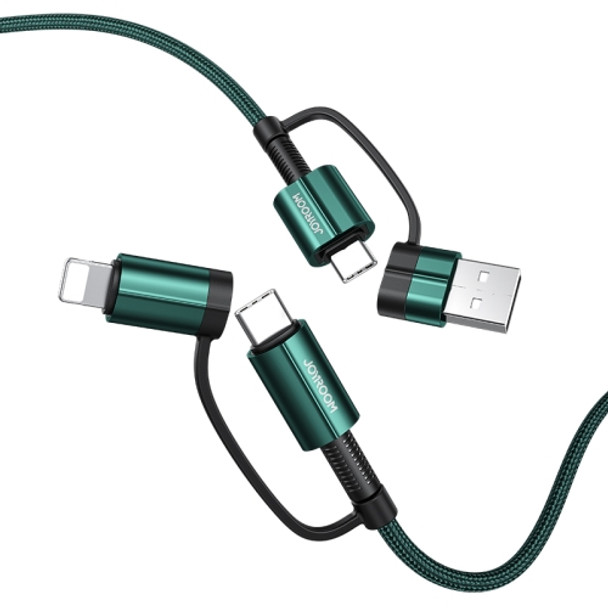 JOYROOM S-1830G3 3A 4 in 1 Multi-function Fast Charging Data Cable, Length:1.8m(Green)