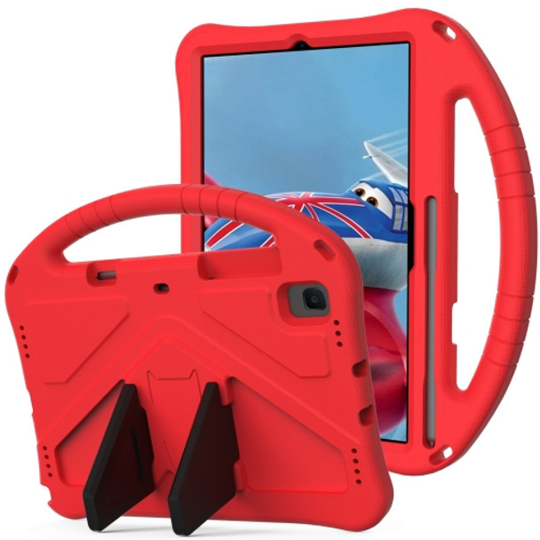 For Galaxy Tab S6 T860/T865 EVA Flat Anti Falling Protective Case Shell with Holder(Red)