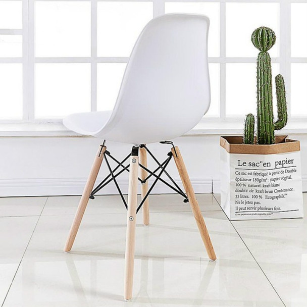 Modern Simple Home Stool Back Makeup Desk Chair Butterfly Dining Chair(White)