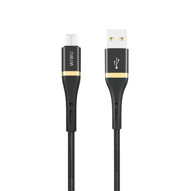 WIWU Elite Series ED-102 2.4A USB to Micro USB Interface Nylon Braided Fast Charging Data Cable, Cable Length: 2m