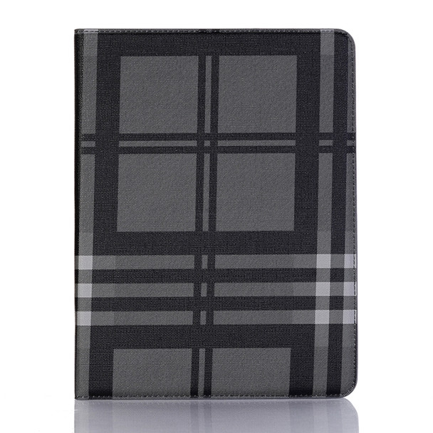 Plaid Texture Horizontal Flip PU Leather Case for iPad Pro 12.9 inch (2018), with Holder & Card Slots & Wallet (Grey)