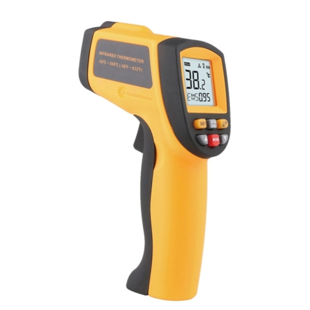 Infrared Thermometer, Temperature Range: -50 - 380 Degrees Celsius(Yellow)