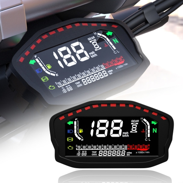 CS-1089A1 Motorcycle Modified Multi-function LCD Color Screen Odometer Tachometer