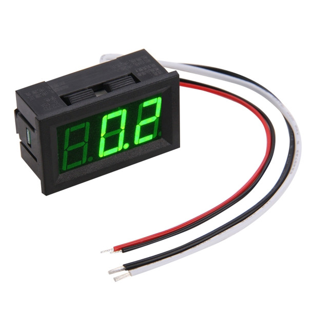 C27D Green Display LED Digital DC 0-10A Current Meter