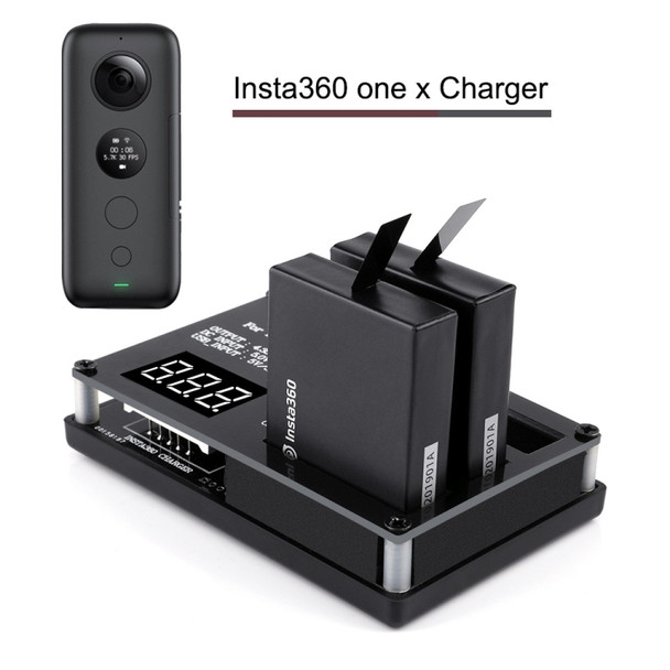 Micro USB 3 PCS Battery Charger for Insta360 ONE X Panoramic Camera(Us Plug)