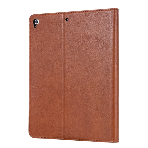 Knead Skin Texture Horizontal Flip Leather Case for iPad 9.7 2018 / 2017 / Air / Air 2/Pro 9.7, with Photo Frame & Holder & Card Slots & Wallet(Brown)