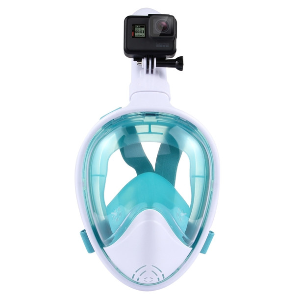 PULUZ 260mm Tube Water Sports Diving Equipment Full Dry Snorkel Mask for GoPro  NEW HERO /HERO6   /5 /5 Session /4 Session /4 /3+ /3 /2 /1, Xiaoyi and Other Action Cameras, L/XL Size(Green)