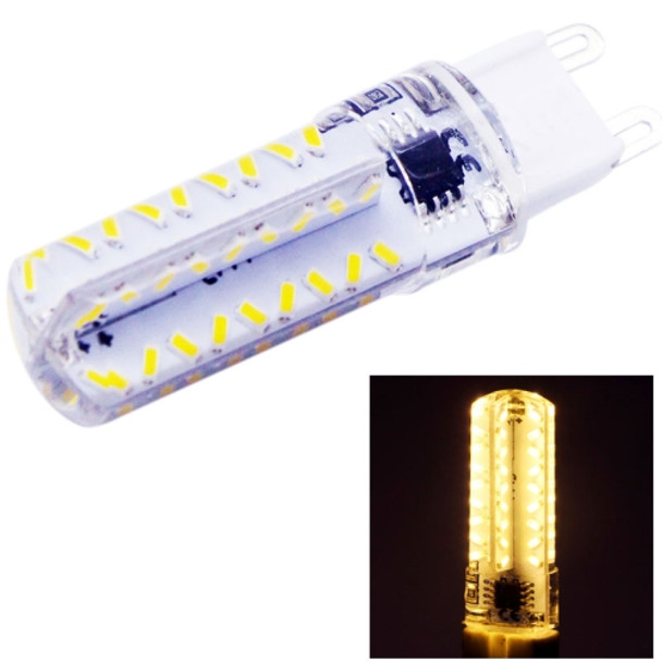 G9 3.5W 200-230LM  Corn Light Bulb, 72 LED SMD 3014, Warm White Light, Adjustable Brightness, AC 220V