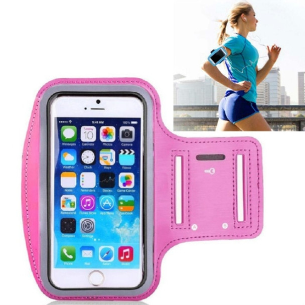 10 PCS Sports Outdoor Arm Bag Fitness with Touch Screen Mobile Phone Arm Bag, Size:Large(Rose Red)