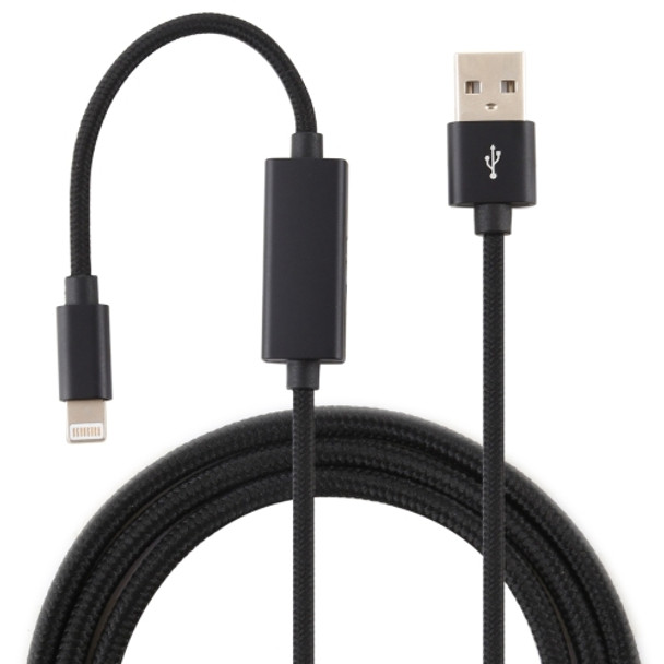 X-level Multi-function 8 Pin Charging Cable Audio Cable, Length: 1m (Black)