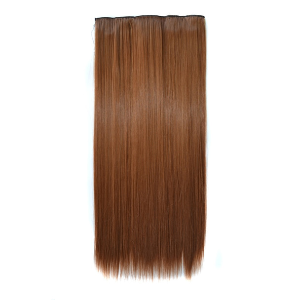 27# One-piece Seamless Five-clip Wig Long Straight Wig Piece