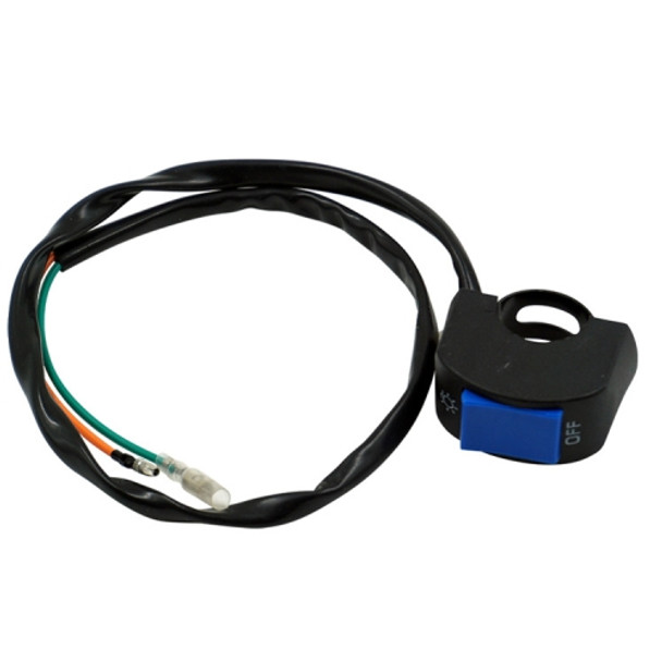5 PCS Motorcycle Handlebar Tap Switch LED Headlight Break Extinguishing Fire Double Flash Switch(Blue Button)