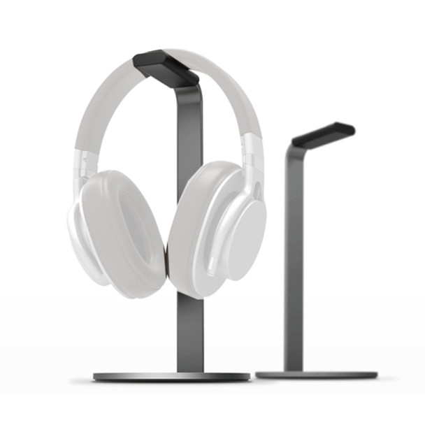 Aluminum Alloy Headphone Holder H-Stand Headphone Display Stand Headphone Storage Rack(Dark Gray)