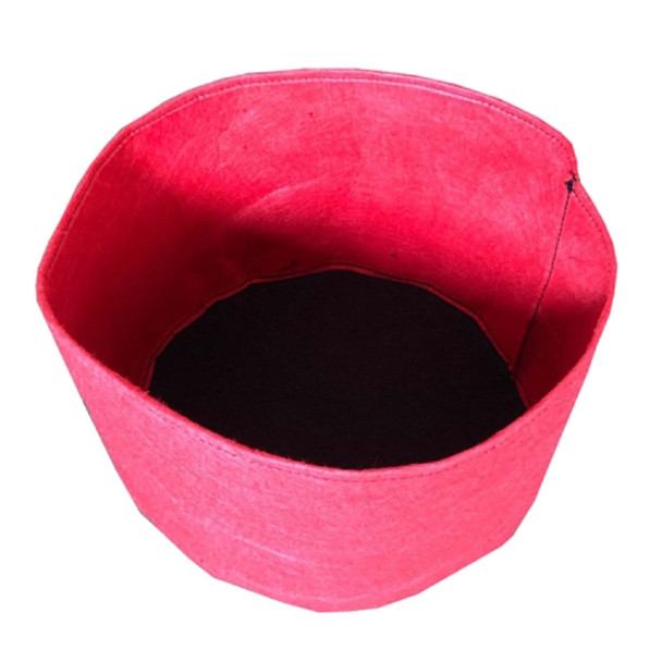 2 PCS 70x30cm 15L Felt Planting Barrel Indoor Outer Round Plant Bag Non-Woven Seedling Bag(Red)