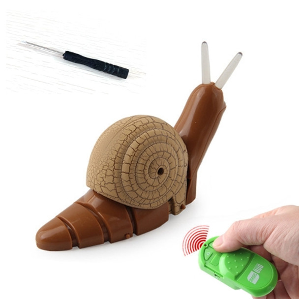 7701 Children Electric Infrared Remote Control Snail Simulation Tricky Pet(Gray )