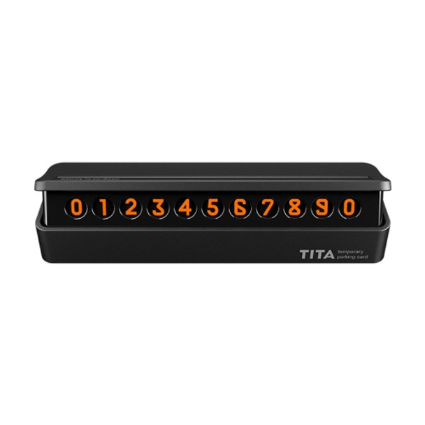 Original Xiaomi Youpin TITA Car Temporary Parking Number Plate Parking Card(Black)