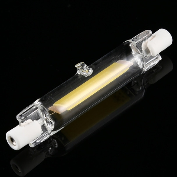 R7S 220V 3W 78mm COB LED Bulb Glass Tube Replacement Halogen Lamp Spot Light, 4000K Natural White Light