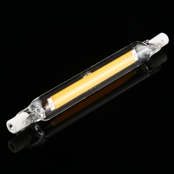 R7S 110V 7W 118mm COB LED Bulb Glass Tube Replacement Halogen Lamp Spot Light(3000K Warm Light)