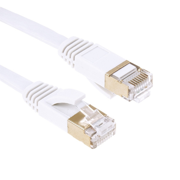 1m Gold Plated Head CAT7 High Speed 10Gbps Ultra-thin Flat Ethernet Network LAN Cable