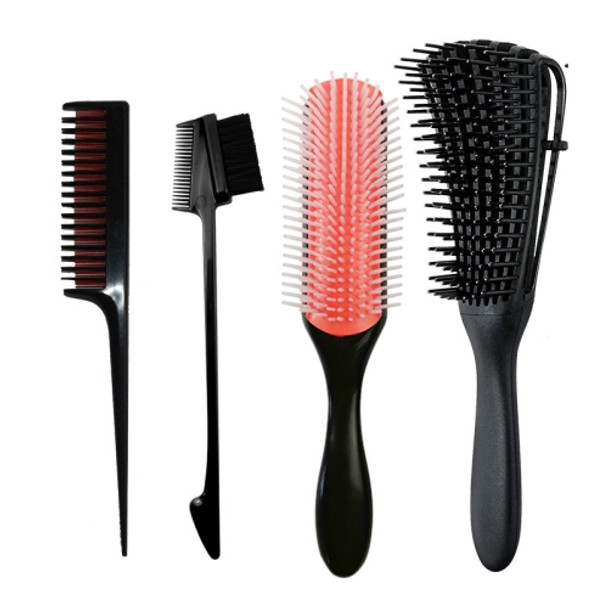 Multifunctional Octopus Comb Nine Row Massage Comb Plastic Highlighting Brush Hairdressing Comb